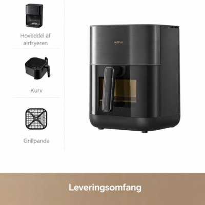 Højtydende 6L digital airfryer til sund madlavning i hverdagen