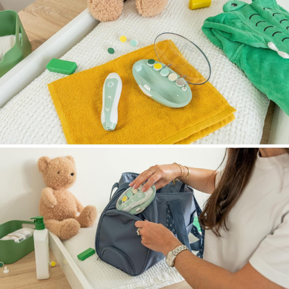 Skånsomt Negleplejesæt til Baby med Udskiftelige Filepuder