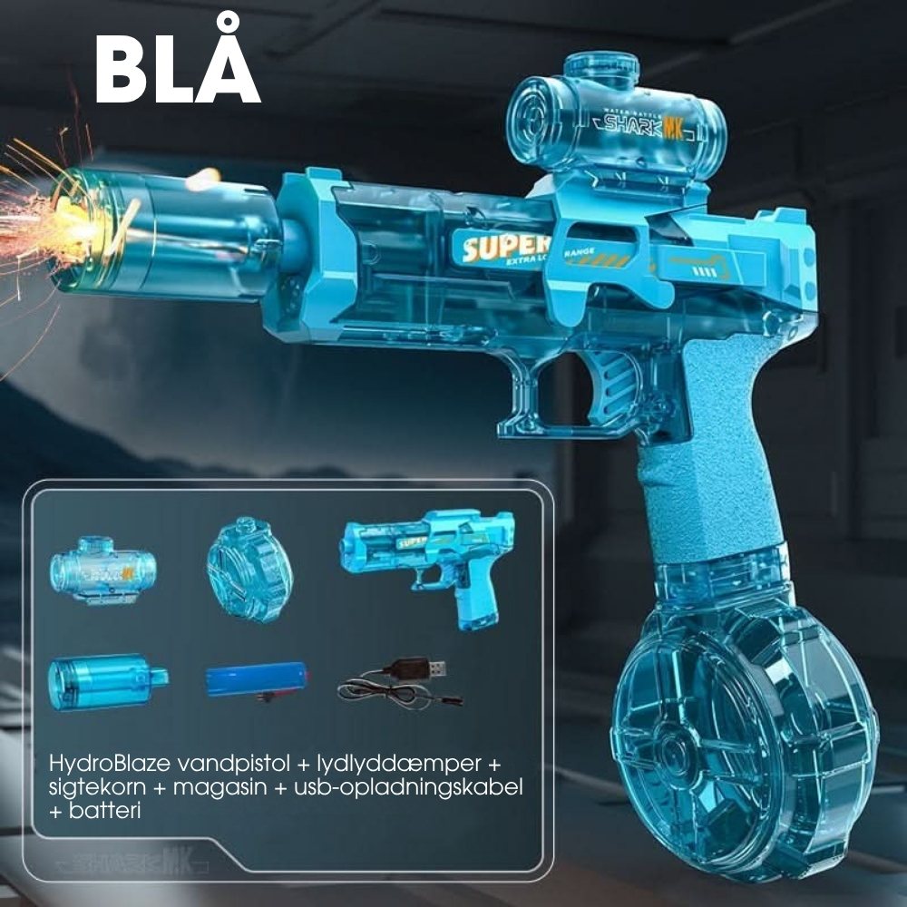 HydroBlaze™ - Elektrisk vandpistol med flammeeffekt