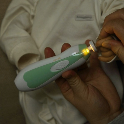 Skånsomt Negleplejesæt til Baby med Udskiftelige Filepuder