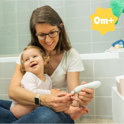 Skånsomt Negleplejesæt til Baby med Udskiftelige Filepuder