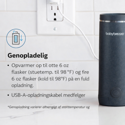 Superhurtig bærbar flaskevarmer