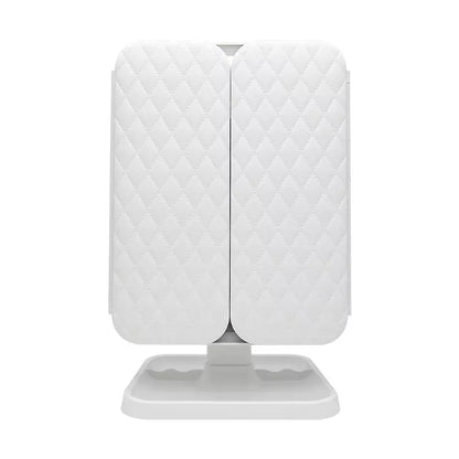 Trefoldet LED-makeupspejl