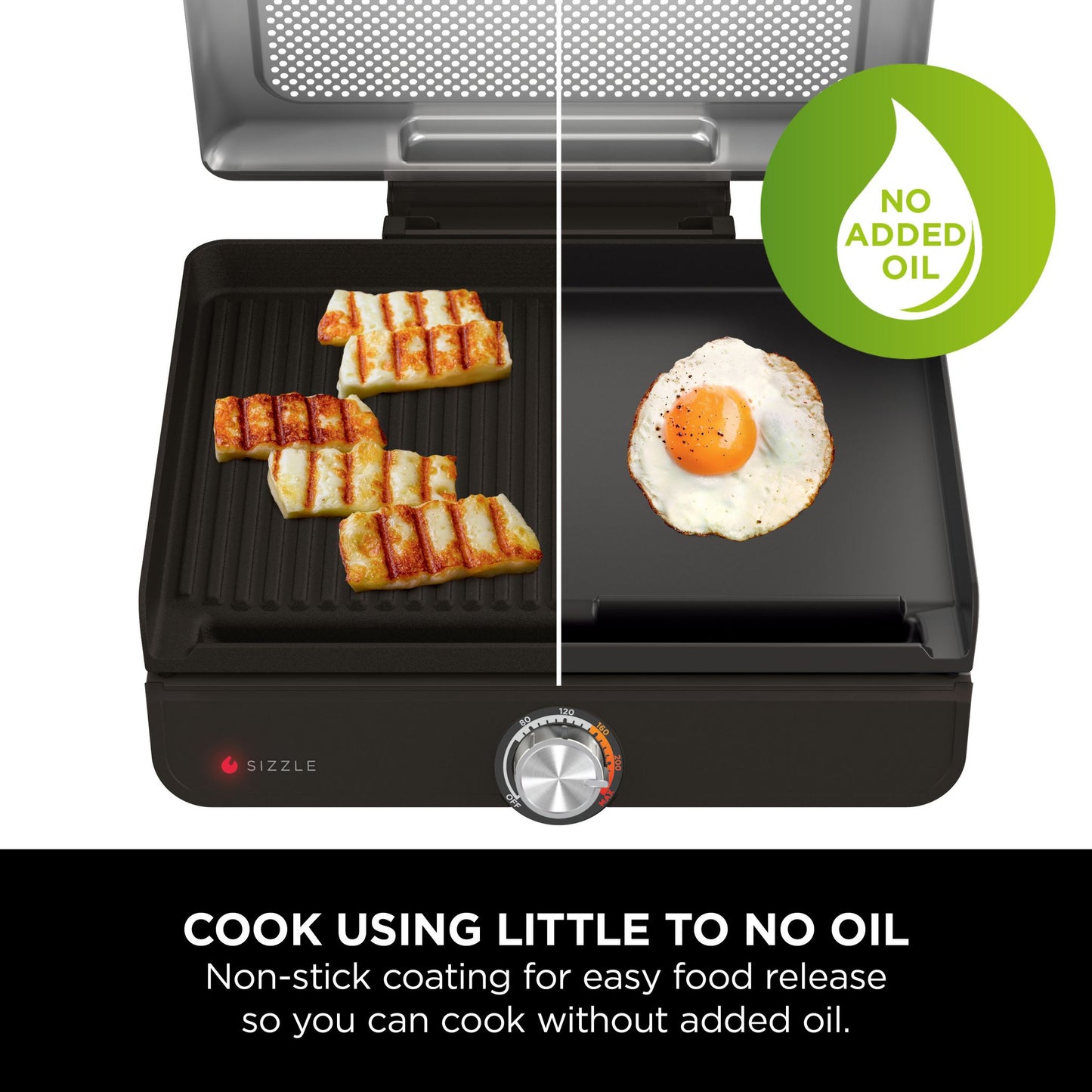 Indendørs grill og bageplade
