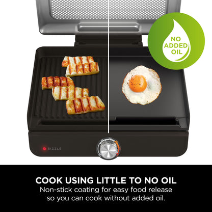 Indendørs grill og bageplade