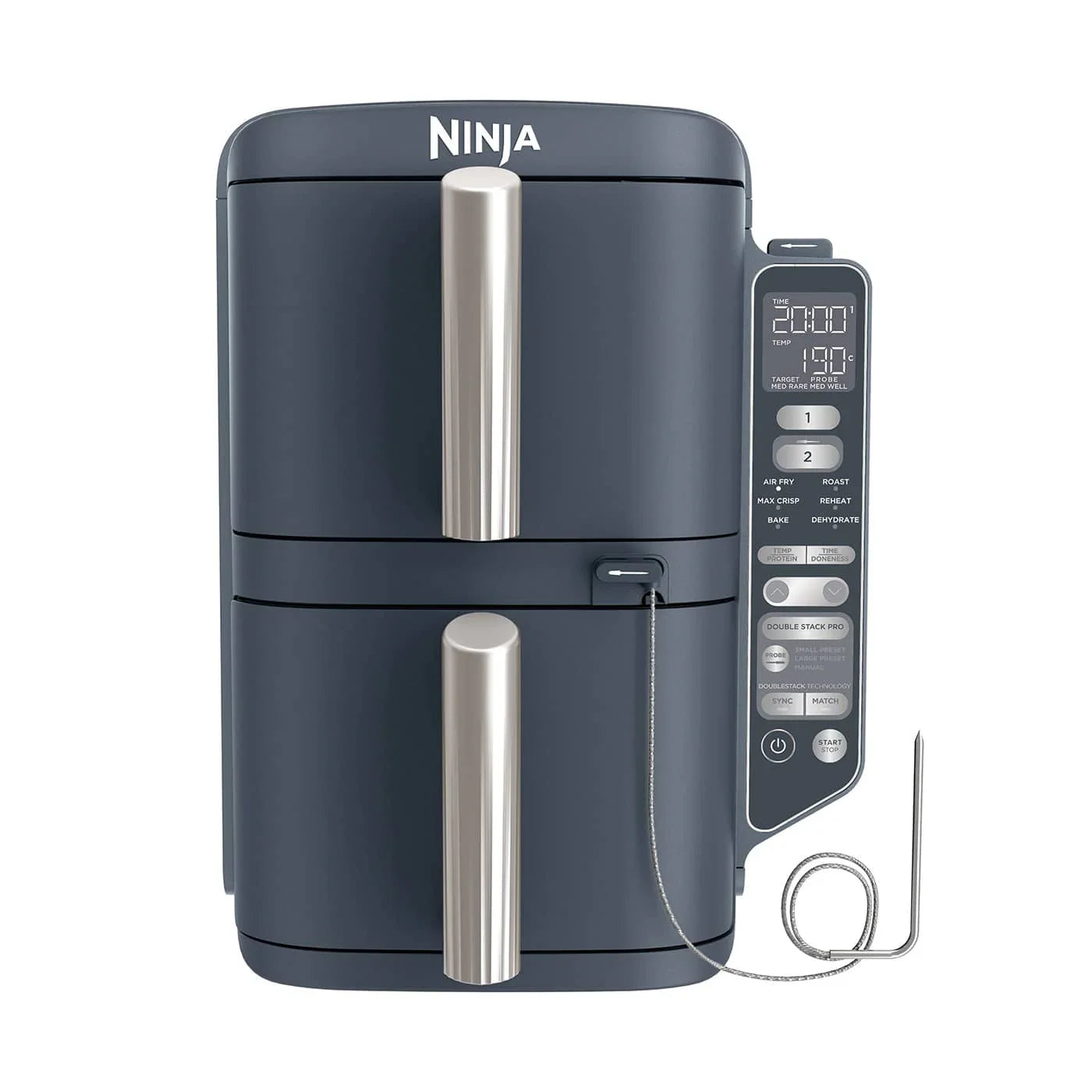 Ninja Double Stack XL 2-niveau Airfryer med Smart Cook System 9,5 l Cyber Space
