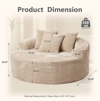 Lumen rund skumstol