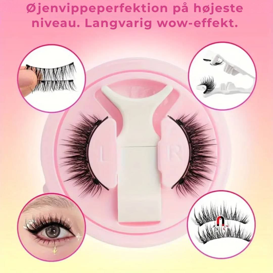 Lumoshe - Magnetiske, fluffy kunstige øjenvipper