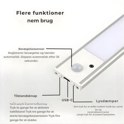GlowLine – Energieffektiv belysning, der kun tændes, når du har brug for det.