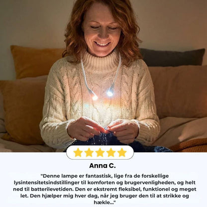 LumiAliria – Halslampe, der belyser dine kreationer og lindrer træthed i øjnene
