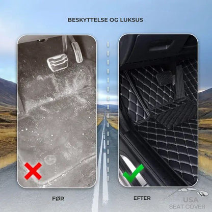 ShieldMats® Holdbare og universelle måtter og betræk til biler, SUV'er og varevogne. (Komplet sæt til for og bag)