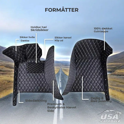 ShieldMats® Holdbare og universelle måtter og betræk til biler, SUV'er og varevogne. (Komplet sæt til for og bag)