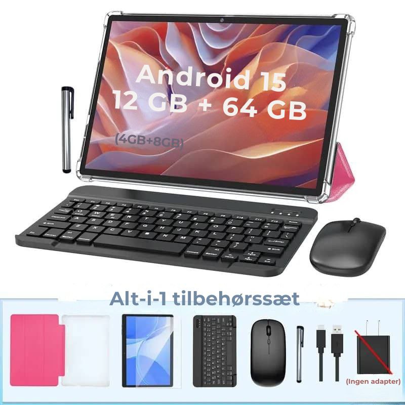 Lumen 2-i-1 tablet med tastatur og mus