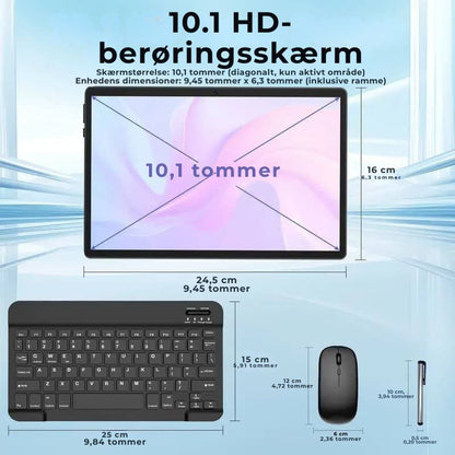 Lumen 2-i-1 tablet med tastatur og mus