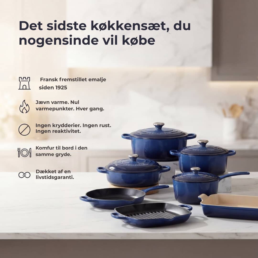 Le Creuset køkkengrejssæt (18 dele)